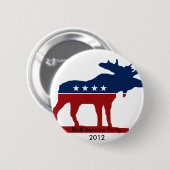 Bull Moose Party 2012 Ronde Button 5,7 Cm (Voorkant /achterkant)