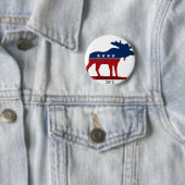 Bull Moose Party 2012 Ronde Button 5,7 Cm (In situ)