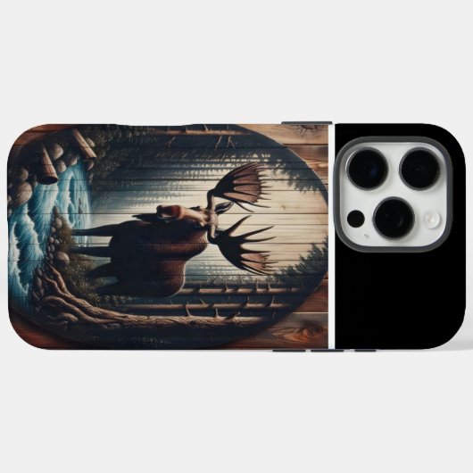 Bull Moose River Case-Mate iPhone Case (Achterkant (horizontaal))