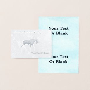 Bull Moose - Seizoensgroeten Folie Kaarten