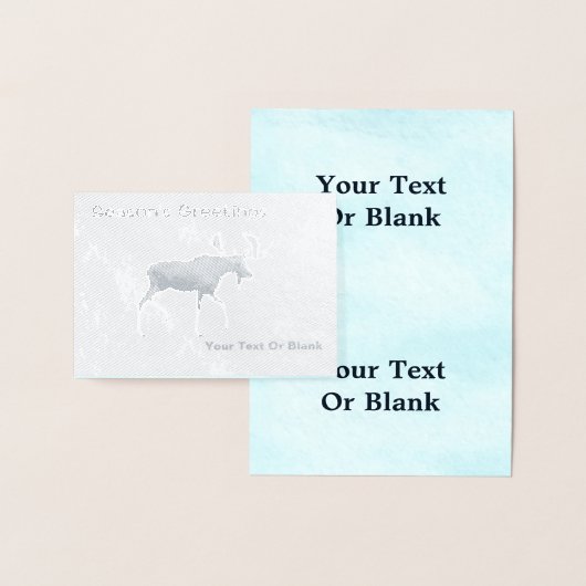 Bull Moose - Seizoensgroeten Folie Kaarten (Display)