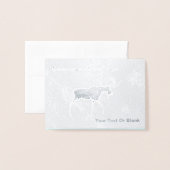 Bull Moose - Seizoensgroeten Folie Kaarten (Voorkant met envelop)