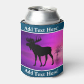 Bull Moose Silhouette Blikjeskoeler (Blikje Voorkant)