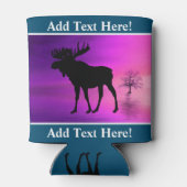 Bull Moose Silhouette Blikjeskoeler (Achterkant)