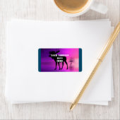 Bull Moose Silhouette Etiket (Insitu)