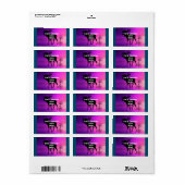 Bull Moose Silhouette Etiket (Full Sheet)