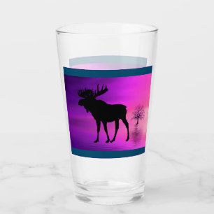Bull Moose Silhouette Glas