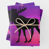 Bull Moose Silhouette Inpakpapier Vel (In situ)
