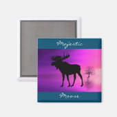 Bull Moose Silhouette Magneet (Voorkant / Achterkant)