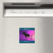 Bull Moose Silhouette Magneet (Insitu (Vaatwasser))