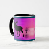 Bull Moose Silhouette Mok (Voorkant links)