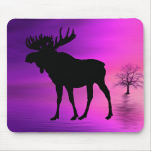 Bull Moose Silhouette Muismat