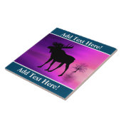 Bull Moose Silhouette Tegeltje (Zijkant)