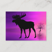 Bull Moose Silhouette Visitekaartje (Voorkant)