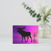 Bull Moose Silhouette Visitekaartje (Staand voorkant)