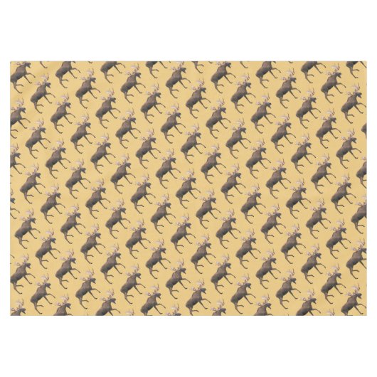 Bull Moose Tafelkleed (Voorkant (Horizontaal))