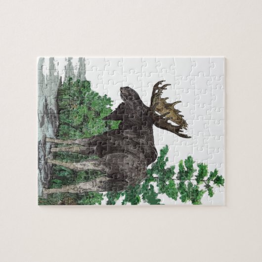 Bull-mose-kunst Legpuzzel (Horizontaal)
