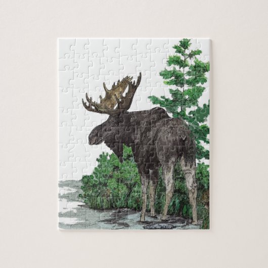 Bull-mose-kunst Legpuzzel (Verticaal)