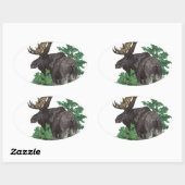 Bull-mose Ovale Sticker (Vel)