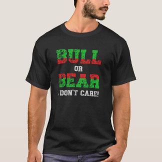 Bull of Beer Ik geef niet om Grunge Trader T-shirt