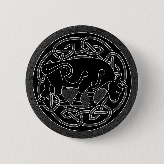 Bull of Provoorspoed - Celtic Knotwork Button (Voorkant)