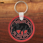 Bull of Provoorspoed - Celtic Knotwork Sleutelhang Sleutelhanger (Voorkant)
