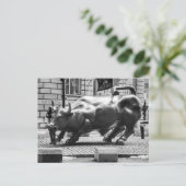 Bull of Wall Street, NYC Briefkaart (Staand voorkant)