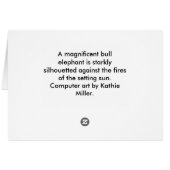 Bull-olifant (Achterkant Horizontaal)