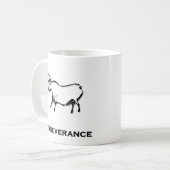 Bull Perseverance Zwart Koffiemok (Voorkant links)