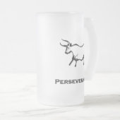 Bull Perseverance Zwart Matglas Bierpul (Voorkant rechts)