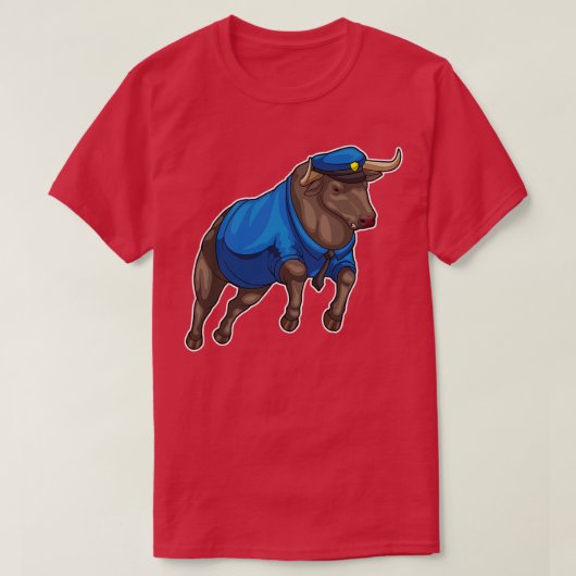 Bull Police Cop Police pet T-shirt (Design voorkant)