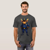 Bull policeman T-Shirt (Voorkant volledig)