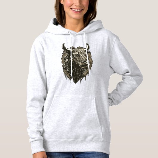 Bull Portrait Hoodie (Voorkant)