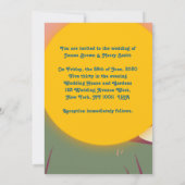 Bull Princess Ancient Roman Sun Wedding Kaart (Achterkant)