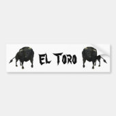BULL - REALISTISCH - EL TORO BUMPERSTICKER (Voorkant)