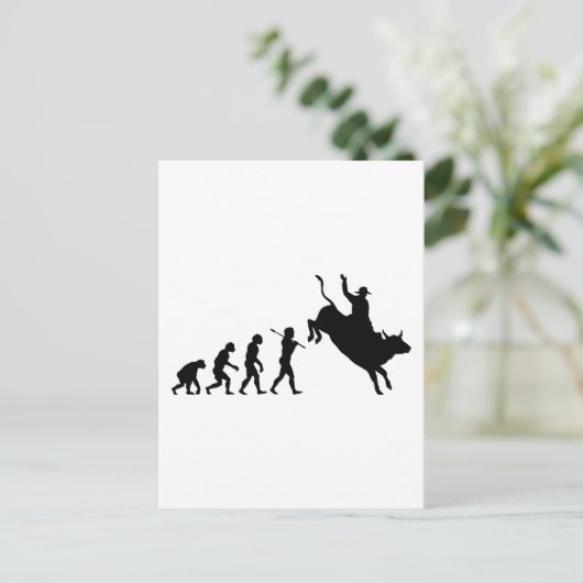 Bull Rider Briefkaart (Staand voorkant)