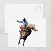 Bull Rider Briefkaart (Voorkant / Achterkant)