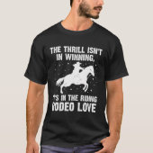 Bull Rider Bull Riding Western Rodeo Cowboy Lover T-shirt (Voorkant)