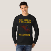 Bull Rider Bull Rodeo T-shirt (Voorkant volledig)