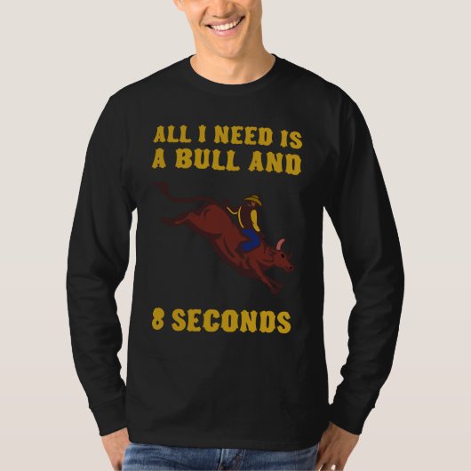 Bull Rider Bull Rodeo T-shirt (Voorkant)