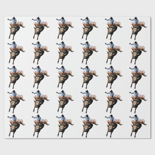 Bull Rider Cadeaupapier (Vlak)