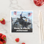 Bull Rider en Bucking Bull Rodeo Servet (Insitu)