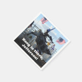 Bull Rider en Bucking Bull Rodeo Servet (Hoek)