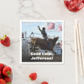 Bull Rider en Bucking Bull Rodeo Servet (Insitu)