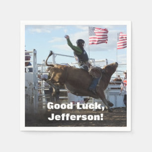 Bull Rider en Bucking Bull Rodeo Servet