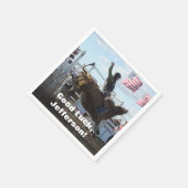 Bull Rider en Bucking Bull Rodeo Servet (Hoek)