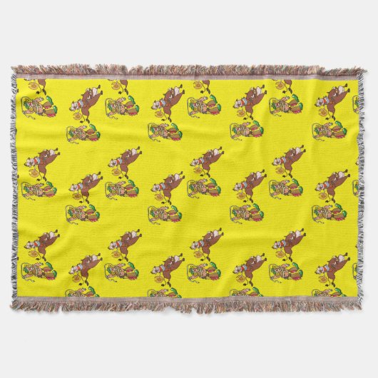 Bull Rider en Rodeo Clown Deken (Voorkant)