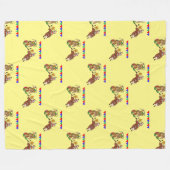 Bull Rider en Rodeo Clown Fleece Deken (Voorkant (Horizontaal))