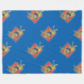 Bull Rider Fleece Deken (Voorkant (Horizontaal))
