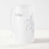 Bull Rider, Ice-Mok Matglas Bierpul (Voorkant links)